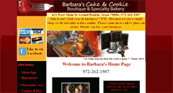 Desktop Screenshot of barbarasbakeryboutique.com